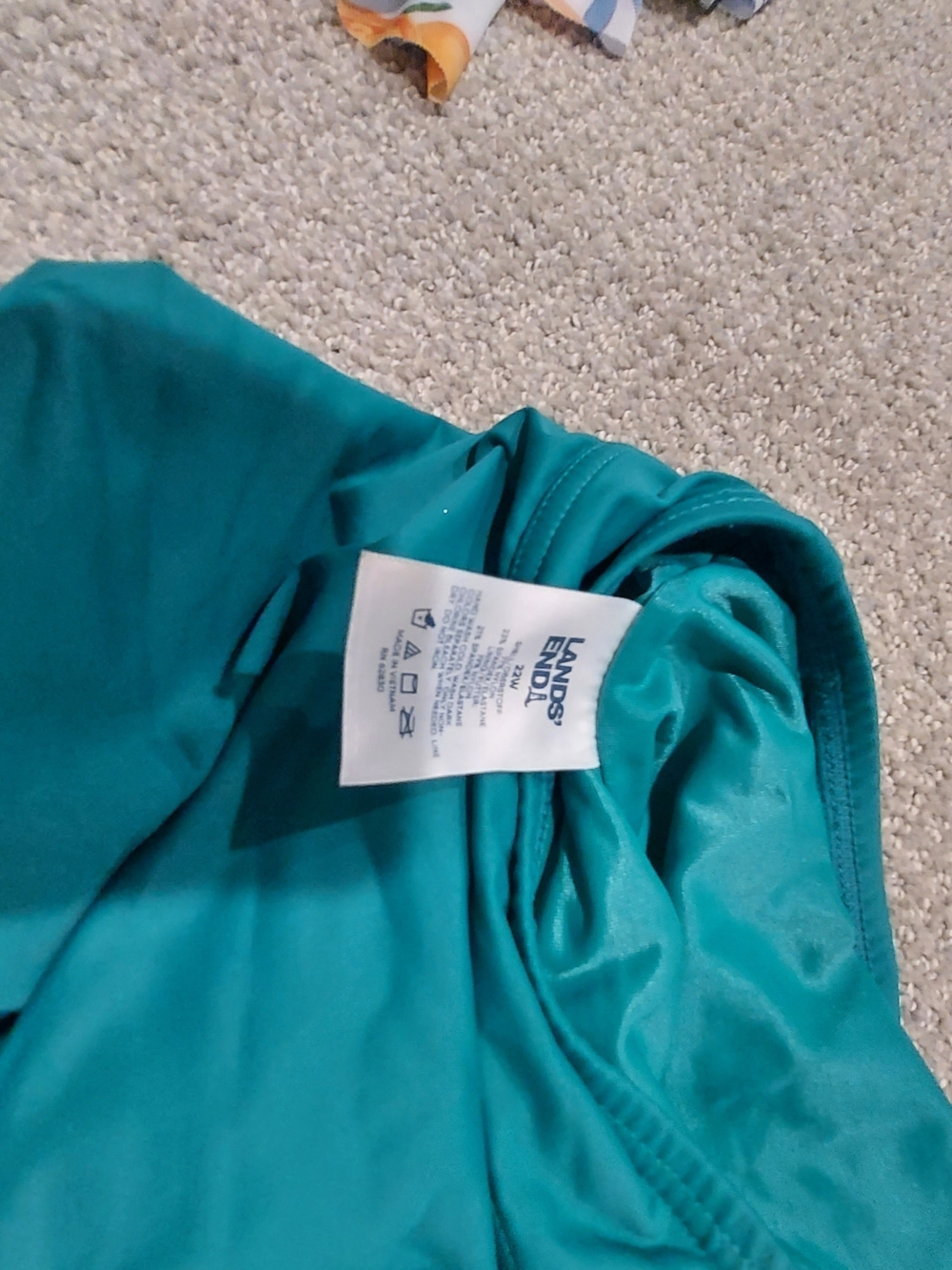 Lands' End Teal Swim Bottom